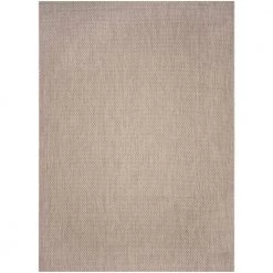 Courtyard Beige/Brown 8 ft. x 10 ft. Solid Distressed Indoor/Outdoor Area Rug by SAFAVIEH