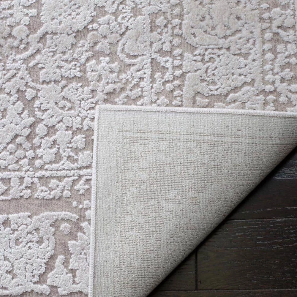 Reflection Beige/Cream 8 ft. x 10 ft. Border Distressed Area Rug by SAFAVIEH 5 Reflection Beige/Cream 8 ft. x 10 ft. Border Distressed Area Rug by SAFAVIEH - Image 5