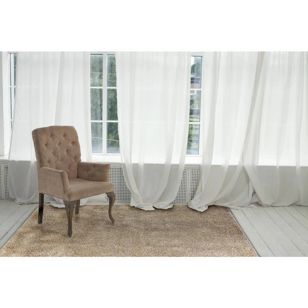 Crystal Beige 6 ft. 7 in. x 9 ft. 6 in. Polypropylene Shag Indoor Area Rug by Dynamic Rugs 5 Crystal Beige 6 ft. 7 in. x 9 ft. 6 in. Polypropylene Shag Indoor Area Rug by Dynamic Rugs - Image 5