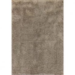 Crystal Beige 6 ft. 7 in. x 9 ft. 6 in. Polypropylene Shag Indoor Area Rug by Dynamic Rugs