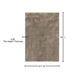 Crystal Beige 6 ft. 7 in. x 9 ft. 6 in. Polypropylene Shag Indoor Area Rug by Dynamic Rugs 8 Crystal Beige 6 ft. 7 in. x 9 ft. 6 in. Polypropylene Shag Indoor Area Rug by Dynamic Rugs -SAFAVIEH Shop beige dynamic rugs area rugs cy7108521700 76 1000