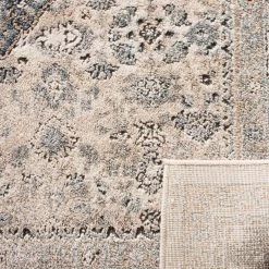 Oregon Beige/Gray 8 ft. x 10 ft. Floral Distressed Area Rug by SAFAVIEH -SAFAVIEH Shop beige gray safavieh area rugs ore896b 8 1f 1000
