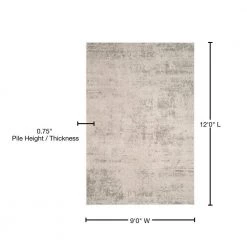 Princeton Beige/Gray 9 ft. x 12 ft. Solid Area Rug by SAFAVIEH 16 Princeton Beige/Gray 9 ft. x 12 ft. Solid Area Rug by SAFAVIEH -SAFAVIEH Shop beige gray safavieh area rugs prn716a 9 76 1000