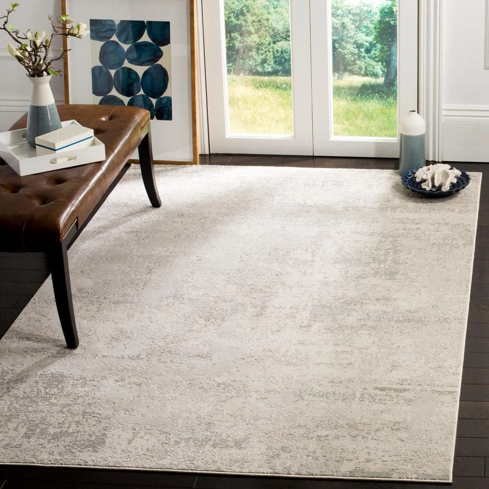 Princeton Beige/Gray 9 ft. x 12 ft. Solid Area Rug by SAFAVIEH 2 Princeton Beige/Gray 9 ft. x 12 ft. Solid Area Rug by SAFAVIEH - Image 2