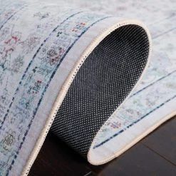 Tuscon Beige/Green 9 ft. x 12 ft. Machine Washable Geometric Border Floral Area Rug by SAFAVIEH 14 Tuscon Beige/Green 9 ft. x 12 ft. Machine Washable Geometric Border Floral Area Rug by SAFAVIEH -SAFAVIEH Shop beige green safavieh area rugs tsn165b 9 1f 1000