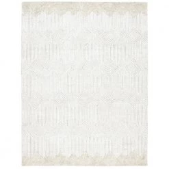Metro Beige/Ivory 8 ft. x 10 ft. Diamond Striped Area Rug by SAFAVIEH