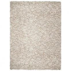 Rio Shag Beige/Ivory 8 ft. x 10 ft. Solid Area Rug by SAFAVIEH