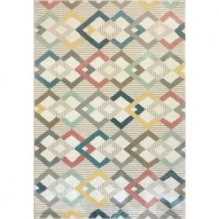 Lydia Beige/Multi 5 ft. 3 in. x 7 ft. 7 in. Indoor Area Rug by Dynamic Rugs