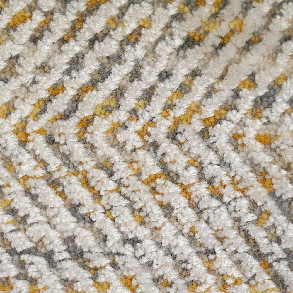 Opulus Beige/Multi 2 ft. 3 in. x 7 ft. 7 in. Chevron Area Rug by Dynamic Rugs 5 Opulus Beige/Multi 2 ft. 3 in. x 7 ft. 7 in. Chevron Area Rug by Dynamic Rugs - Image 5