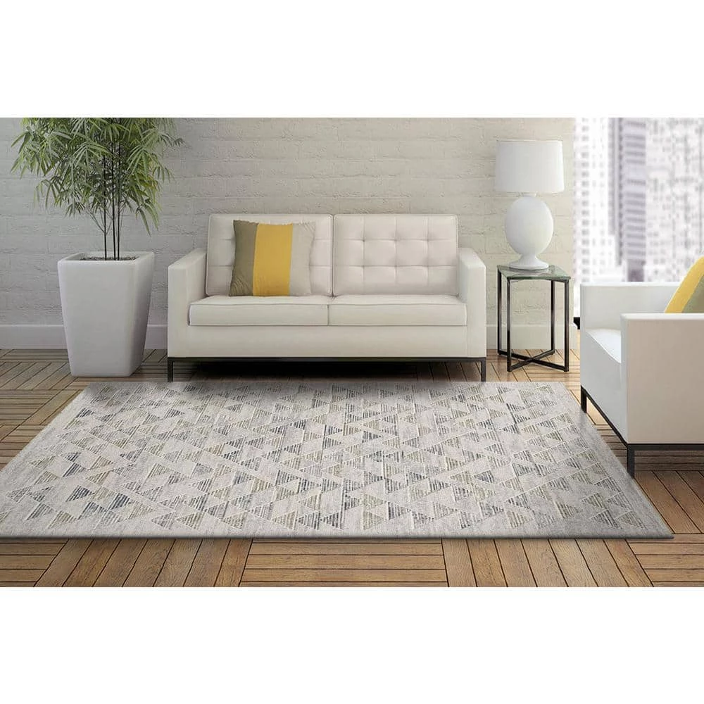 Opulus Beige/Multi 2 ft. 3 in. x 7 ft. 7 in. Geometric Area Rug by Dynamic Rugs 2 Opulus Beige/Multi 2 ft. 3 in. x 7 ft. 7 in. Geometric Area Rug by Dynamic Rugs - Image 2