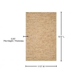 Bohemian Beige/Multi 11 ft. x 15 ft. Striped Area Rug by SAFAVIEH 14 Bohemian Beige/Multi 11 ft. x 15 ft. Striped Area Rug by SAFAVIEH -SAFAVIEH Shop beige multi safavieh area rugs boh525f 1115 76 1000