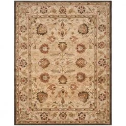 Antiquity Beige 10 ft. x 14 ft. Border Area Rug by SAFAVIEH