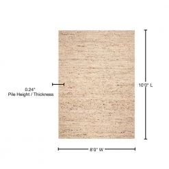 Natura Beige 8 ft. x 10 ft. Gradient Solid Area Rug by SAFAVIEH -SAFAVIEH Shop beige safavieh area rugs nat263b 8 76 1000