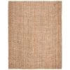 Natural Fiber Beige 9 ft. x 12 ft. Solid Area Rug by SAFAVIEH