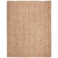 Natural Fiber Beige 9 ft. x 12 ft. Solid Area Rug by SAFAVIEH