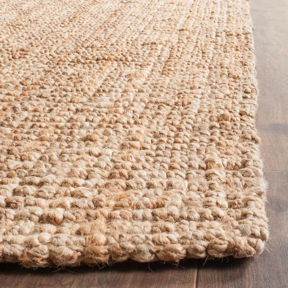 Natural Fiber Beige 9 ft. x 12 ft. Solid Area Rug by SAFAVIEH 10 Natural Fiber Beige 9 ft. x 12 ft. Solid Area Rug by SAFAVIEH - Image 10