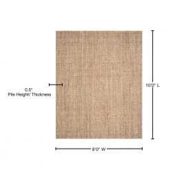 Natural Fiber Beige 8 ft. x 10 ft. Solid Area Rug by SAFAVIEH 18 Natural Fiber Beige 8 ft. x 10 ft. Solid Area Rug by SAFAVIEH -SAFAVIEH Shop beige safavieh area rugs nf456a 8 76 1000
