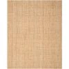 Natural Fiber Beige 9 ft. x 12 ft. Solid Area Rug by SAFAVIEH