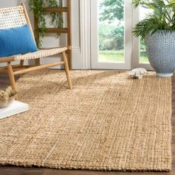 Natural Fiber Beige 9 ft. x 12 ft. Solid Area Rug by SAFAVIEH -SAFAVIEH Shop beige safavieh area rugs nf747a 9 e1 1000