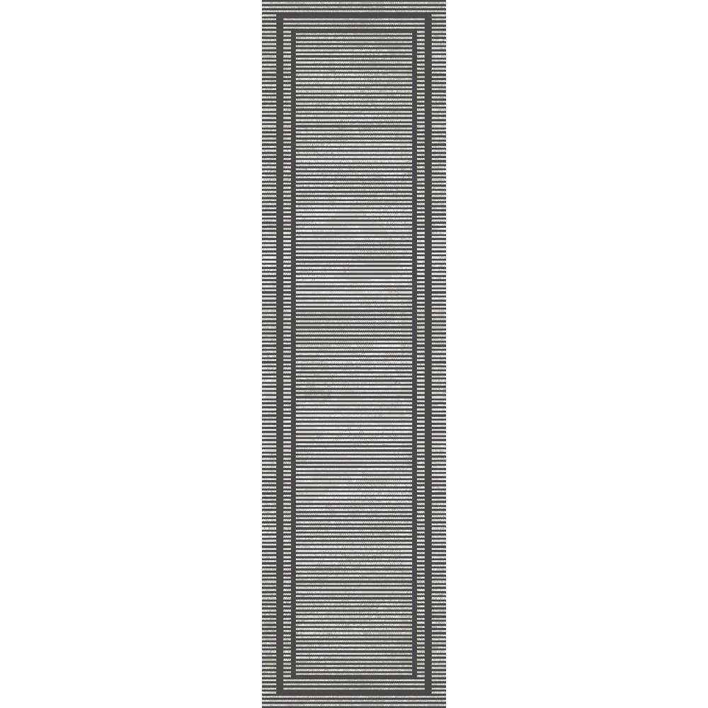 Robin Beige/Taupe/Charcoal 2 ft. x 7 ft. 7 in. Bordered Area Rug by Dynamic Rugs 6 Robin Beige/Taupe/Charcoal 2 ft. x 7 ft. 7 in. Bordered Area Rug by Dynamic Rugs - Image 6