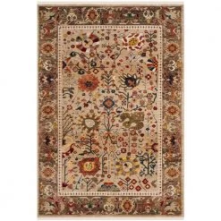 Kashan Beige/Taupe 9 ft. x 12 ft. Border Area Rug by SAFAVIEH