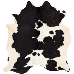 Cow Hide Black/White 5 ft. x 7 ft. Animal Print Area Rug by SAFAVIEH