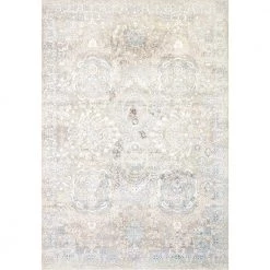 Valley Blue/Beige 9 ft. x 12 ft. 10 in. Traditional Viscose Area Rug by Dynamic Rugs