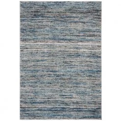 Galaxy Blue/Gray 8 ft. x 10 ft. Striped Abstract Area Rug by SAFAVIEH