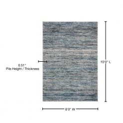 Galaxy Blue/Gray 8 ft. x 10 ft. Striped Abstract Area Rug by SAFAVIEH -SAFAVIEH Shop blue gray safavieh area rugs gal113m 8 76 1000