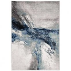 Galaxy Blue/Gray 9 ft. x 12 ft. Abstract Area Rug by SAFAVIEH