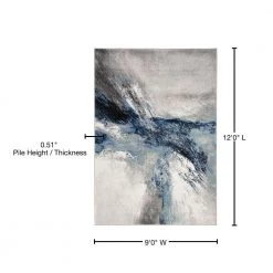 Galaxy Blue/Gray 9 ft. x 12 ft. Abstract Area Rug by SAFAVIEH 16 Galaxy Blue/Gray 9 ft. x 12 ft. Abstract Area Rug by SAFAVIEH -SAFAVIEH Shop blue gray safavieh area rugs gal117m 9 76 1000