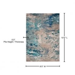 Madison Blue/Gray 8 ft. x 10 ft. Geometric Area Rug by SAFAVIEH -SAFAVIEH Shop blue gray safavieh area rugs mad440m 8 76 1000