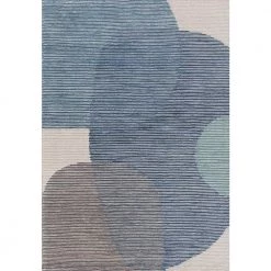 Eccentric Blue/Grey/Ivory 5 ft. x 8 ft. Geometric Area Rug by Dynamic Rugs