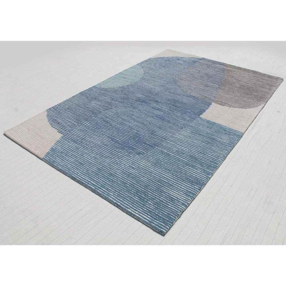 Eccentric Blue/Grey/Ivory 5 ft. x 8 ft. Geometric Area Rug by Dynamic Rugs 2 Eccentric Blue/Grey/Ivory 5 ft. x 8 ft. Geometric Area Rug by Dynamic Rugs - Image 2