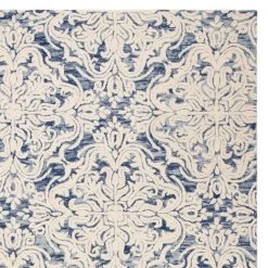 Blossom Blue/Ivory 8 ft. x 10 ft. Diamond Damask Floral Area Rug by SAFAVIEH -SAFAVIEH Shop blue ivory safavieh area rugs blm103m 8 c3 1000