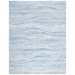 Metro Blue/Ivory 8 ft. x 10 ft. Abstract Waves Area Rug by SAFAVIEH