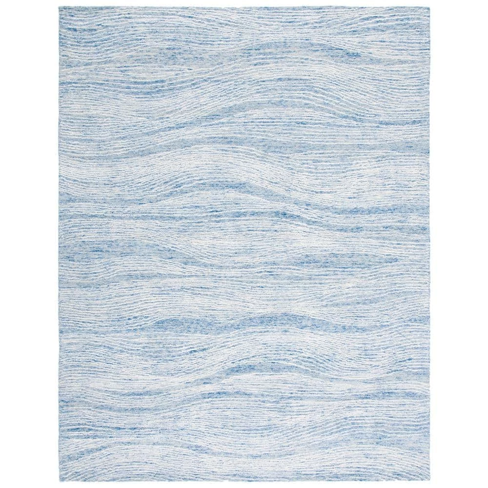 Metro Blue/Ivory 8 ft. x 10 ft. Abstract Waves Area Rug by SAFAVIEH 1 Metro Blue/Ivory 8 ft. x 10 ft. Abstract Waves Area Rug by SAFAVIEH