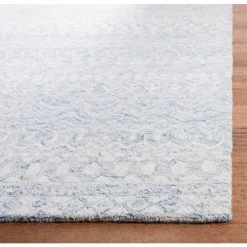 Micro-Loop Blue/Ivory 8 ft. x 10 ft. Distressed Tribal Area Rug by SAFAVIEH -SAFAVIEH Shop blue ivory safavieh area rugs mlp502m 8 c3 1000