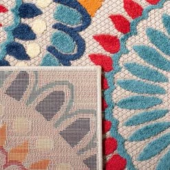 Cabana Blue/Ivory 8 ft. x 10 ft. Medallion Floral Indoor/Outdoor Area Rug by SAFAVIEH 13 Cabana Blue/Ivory 8 ft. x 10 ft. Medallion Floral Indoor/Outdoor Area Rug by SAFAVIEH -SAFAVIEH Shop blue ivory safavieh outdoor rugs cbn382m 8 1f 1000