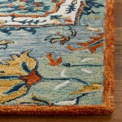 Aspen Blue/Rust 8 ft. x 10 ft. Floral Area Rug by SAFAVIEH -SAFAVIEH Shop blue rust safavieh area rugs apn312a 8 31 1000