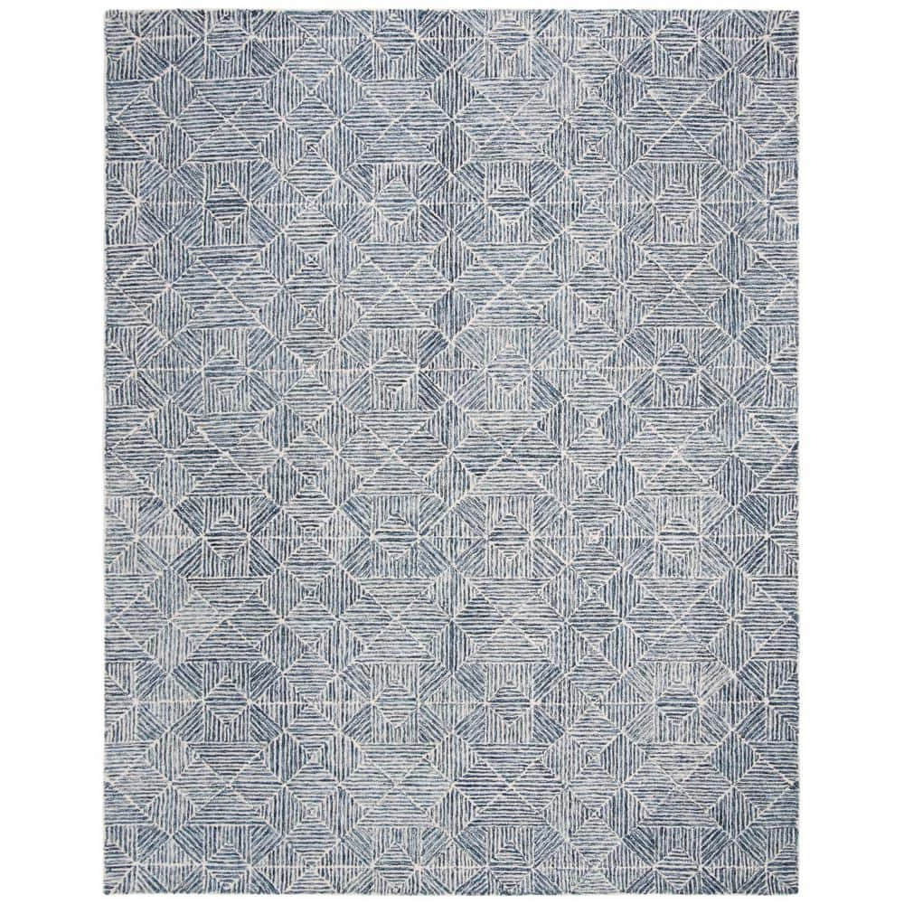 Abstract Blue 8 ft. x 10 ft. Geometric Area Rug by SAFAVIEH 1 Abstract Blue 8 ft. x 10 ft. Geometric Area Rug by SAFAVIEH