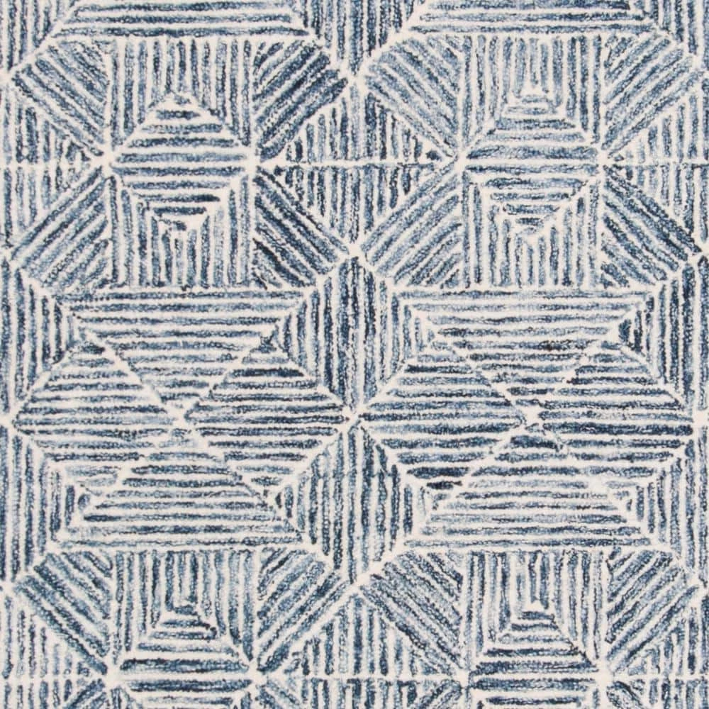 Abstract Blue 8 ft. x 10 ft. Geometric Area Rug by SAFAVIEH 6 Abstract Blue 8 ft. x 10 ft. Geometric Area Rug by SAFAVIEH - Image 6