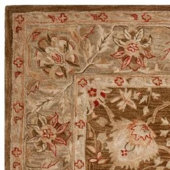 Anatolia Brown/Green 8 ft. x 10 ft. Border Area Rug by SAFAVIEH -SAFAVIEH Shop brown green safavieh area rugs an512f 8 c3 1000