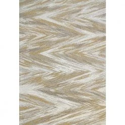 Graphite Brown/Grey/Ivory 5 ft. x 8 ft. Chevron Area Rug by Dynamic Rugs