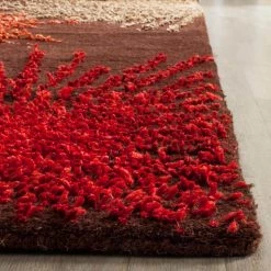 Soho Brown/Multi Wool 9 ft. x 12 ft. Floral Area Rug by SAFAVIEH -SAFAVIEH Shop brown multi safavieh area rugs soh712b 912 40 1000