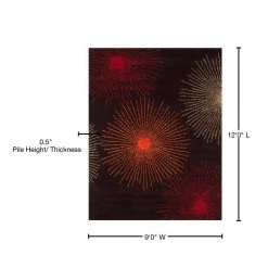 Soho Brown/Multi Wool 9 ft. x 12 ft. Floral Area Rug by SAFAVIEH -SAFAVIEH Shop brown multi safavieh area rugs soh712b 912 76 1000