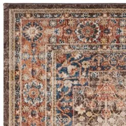 Bijar Brown/Rust 9 ft. x 12 ft. Border Distressed Medallion Area Rug by SAFAVIEH -SAFAVIEH Shop brown rust safavieh area rugs bij652d 9 4f 1000