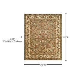 Classic Celadon/Ivory 8 ft. x 10 ft. Border Area Rug by SAFAVIEH -SAFAVIEH Shop celadon ivory safavieh area rugs cl359b 8 76 1000