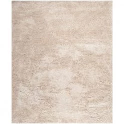 South Beach Shag Champagne 8 ft. x 10 ft. Solid Area Rug by SAFAVIEH