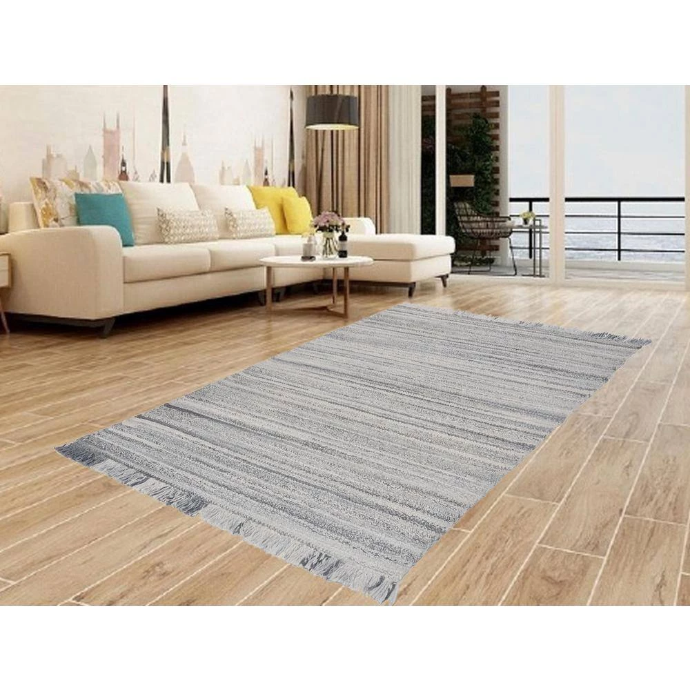 Izzy Charcoal 5 ft. x 8 ft. Solid Color Area Rug by Dynamic Rugs 4 Izzy Charcoal 5 ft. x 8 ft. Solid Color Area Rug by Dynamic Rugs - Image 4